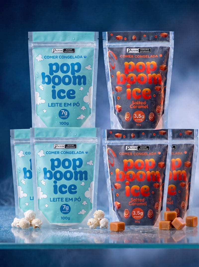 Salted Caramel + Leite em Po - 6 Pack
