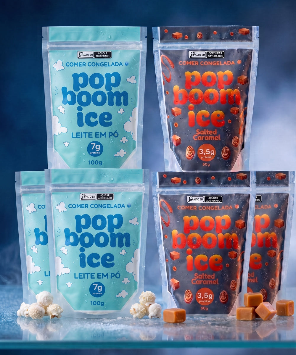 Salted Caramel + Leite em Po - 6 Pack